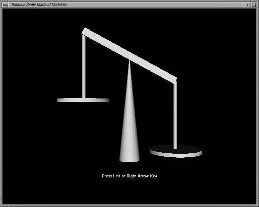 A Balance Scale Created with Node Kits