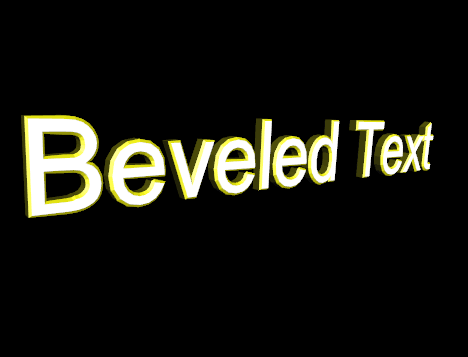 Advanced 3D Text Example