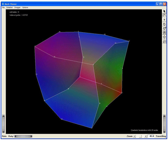 Demo QuadraticHexa20: