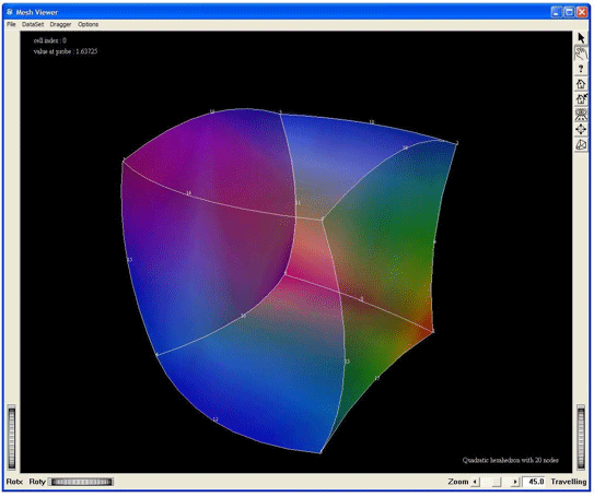 Demo QuadraticHexa20: