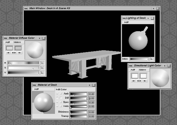 Using an SoSceneKit with Directional Light and Material Editors