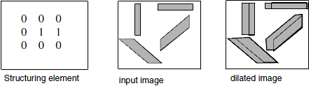 SoDilationLineProcessing2d structuring element and dilated image